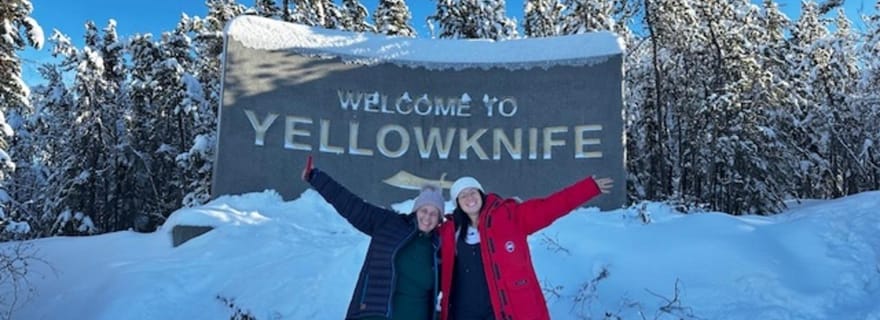 Visite d'une journée à Yellowknife pour admirer les aurores boréales