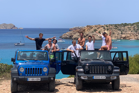 Ibiza: Private Jeep Wrangler Tour & Lunch at Beach Rest.
