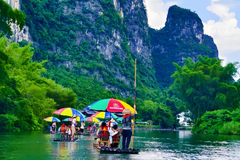 Guilin Yangshuo Day Tour: Balloon, Rafting & Impression Show Paragliding flight