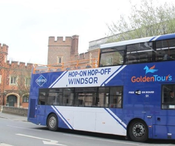 Windsor: Golden Tours Open Top Hop-på-hop-af-bustur