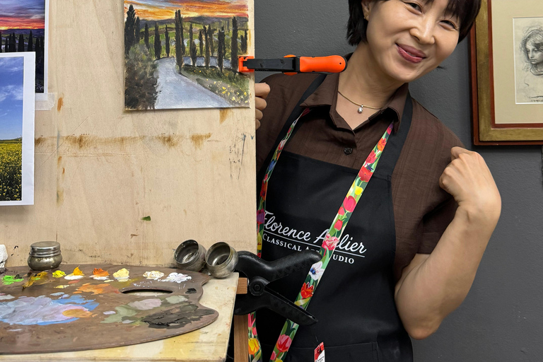 Florence: Create Your Own Oil Painting in a Real Art Studio Sunday Premium Atelier Session