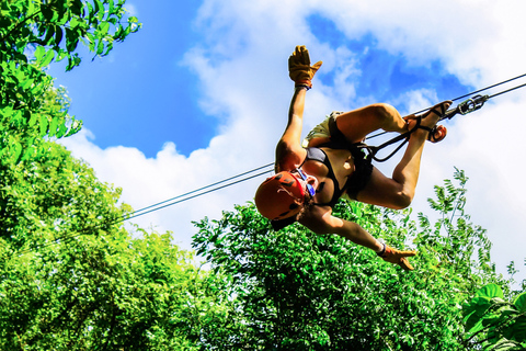 Cancun i Riviera Maya: ATV, Zipline i Cenote Combo TourWspółdzielony ATV z Gold Pass