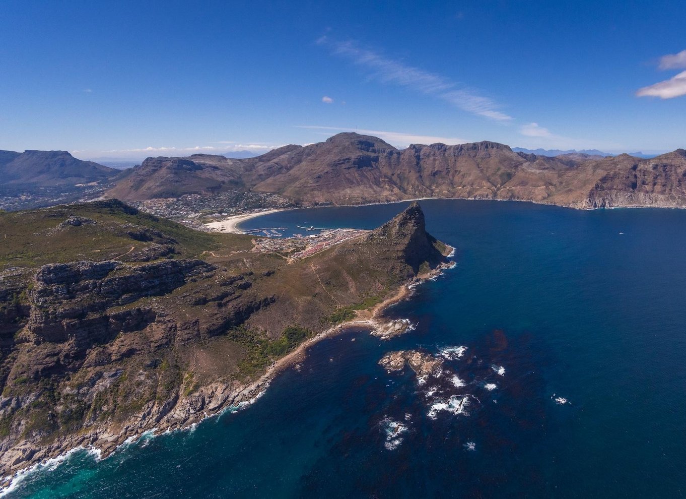 Cape Town: 2 Oceans Helikopterflyvning med billet til bådtur