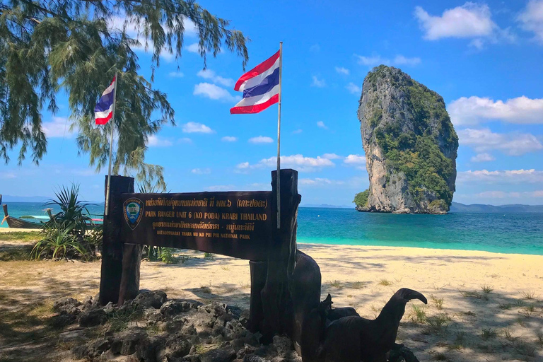 Krabi: passeio de barco de cauda longa pelas 4 ilhas com almoço