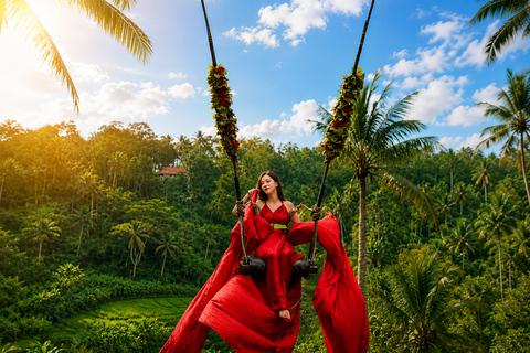 Ubud: Tour Private Waterfalls , Rice Terraces & Bali Swing Private Tour With Entry Ticket