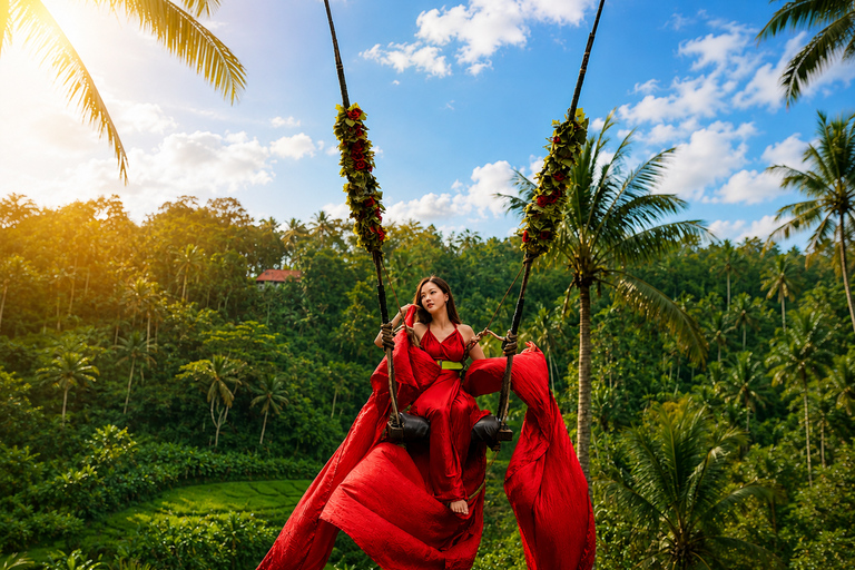 Waterfalls, Tirta Mpul Purification, Rice Teracces & Swing Private Tour Without Entry Ticket