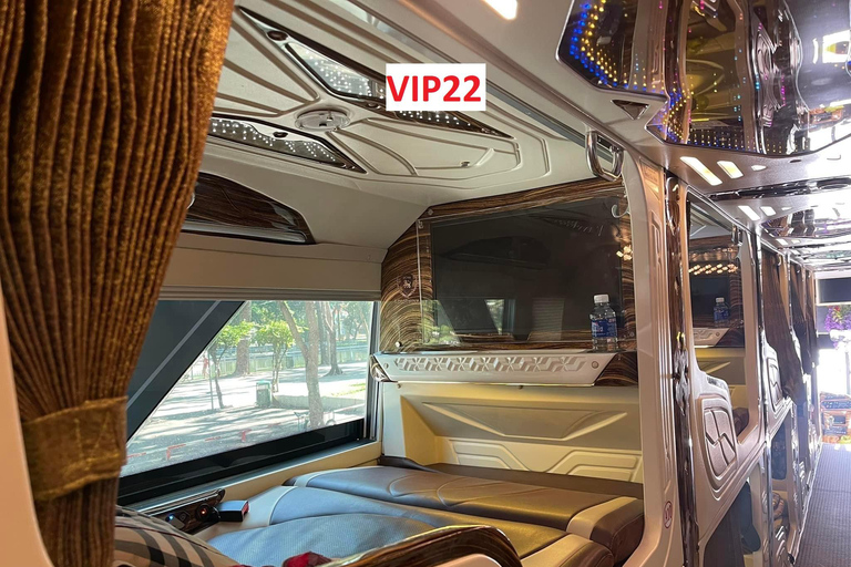 Mui Ne till Ho Chi Minh med VIP-sovbuss Säkert och vänligtLyxbuss med 34 bäddar