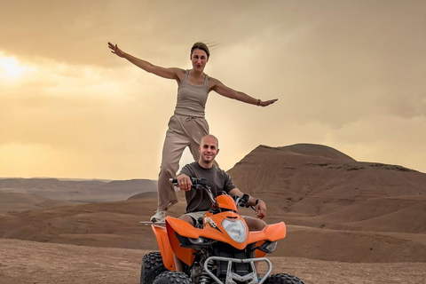 Marrakech: Agafay Desert Quad Bike, Camel Ride, Pool & Lunch Desert Agafay : Quad Biking, Camel Ride, Lunch & Pool