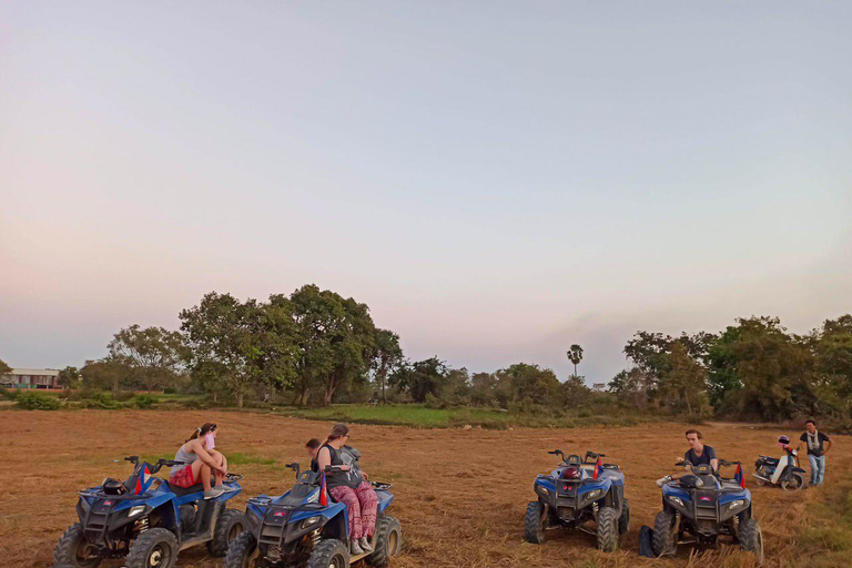 Phnom Penh: Sunset Quad Bike Tour with Hotel Pickup