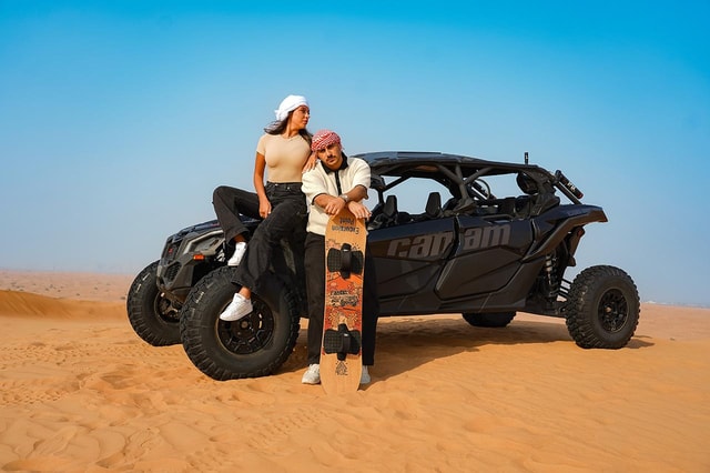 Dubai: Quad, Duin Buggy en Sandboarden ervaring