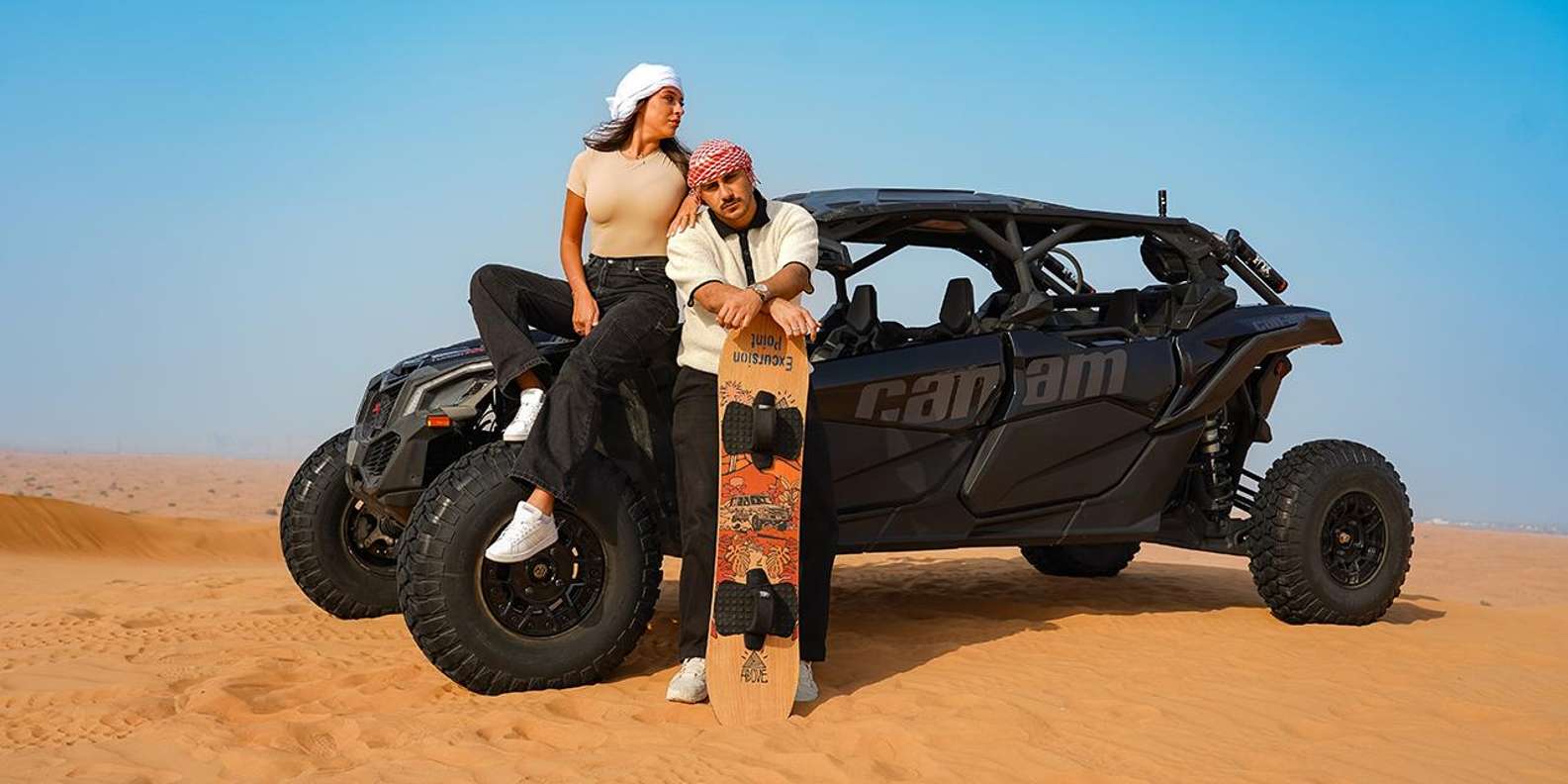 Dubai: Quad Bike, Dune Buggy, and Sandboarding Experience
