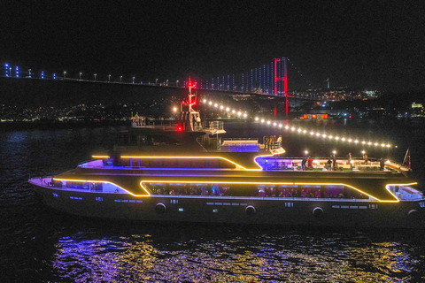 Istanbul: Bosphorus Dinner Cruise with Live Entertainment Bosphorus Dinner Cruise, Soft Drink w/ Transfer
