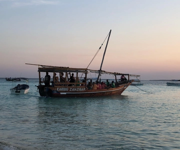 Zanzibar: Sunset Cruise Sail Dhow Adventure with Pickup