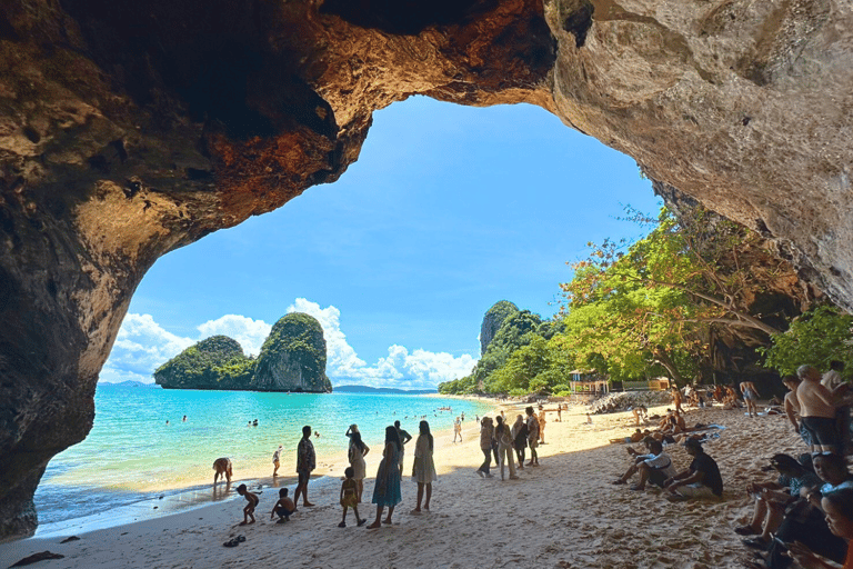 Krabi Sunrise 4 ilhas em um barco antigo de luxo (JOIN)Krabi Sunrise 4 ilhas de lancha rápida PARTICIPA