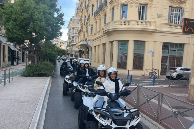 NICE EN QUAD ÉLECTRIQUE : tour panoramique de Nice avec collation