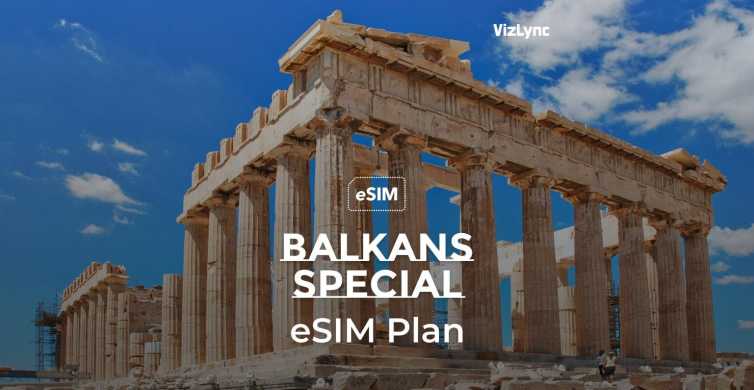 Balkánský region Cestovní eSIM | Vysokorychlostní mobilní datový tarif