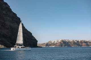 Departure from Old Port of Santorini Sunset Sailing Cruise
