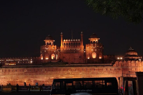 Delhi: Red Fort Light and Sound Show at Night with Transfer