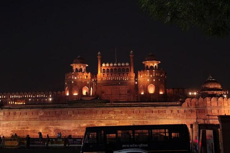 Delhi: Red Fort Light and Sound Show at Night with Transfer