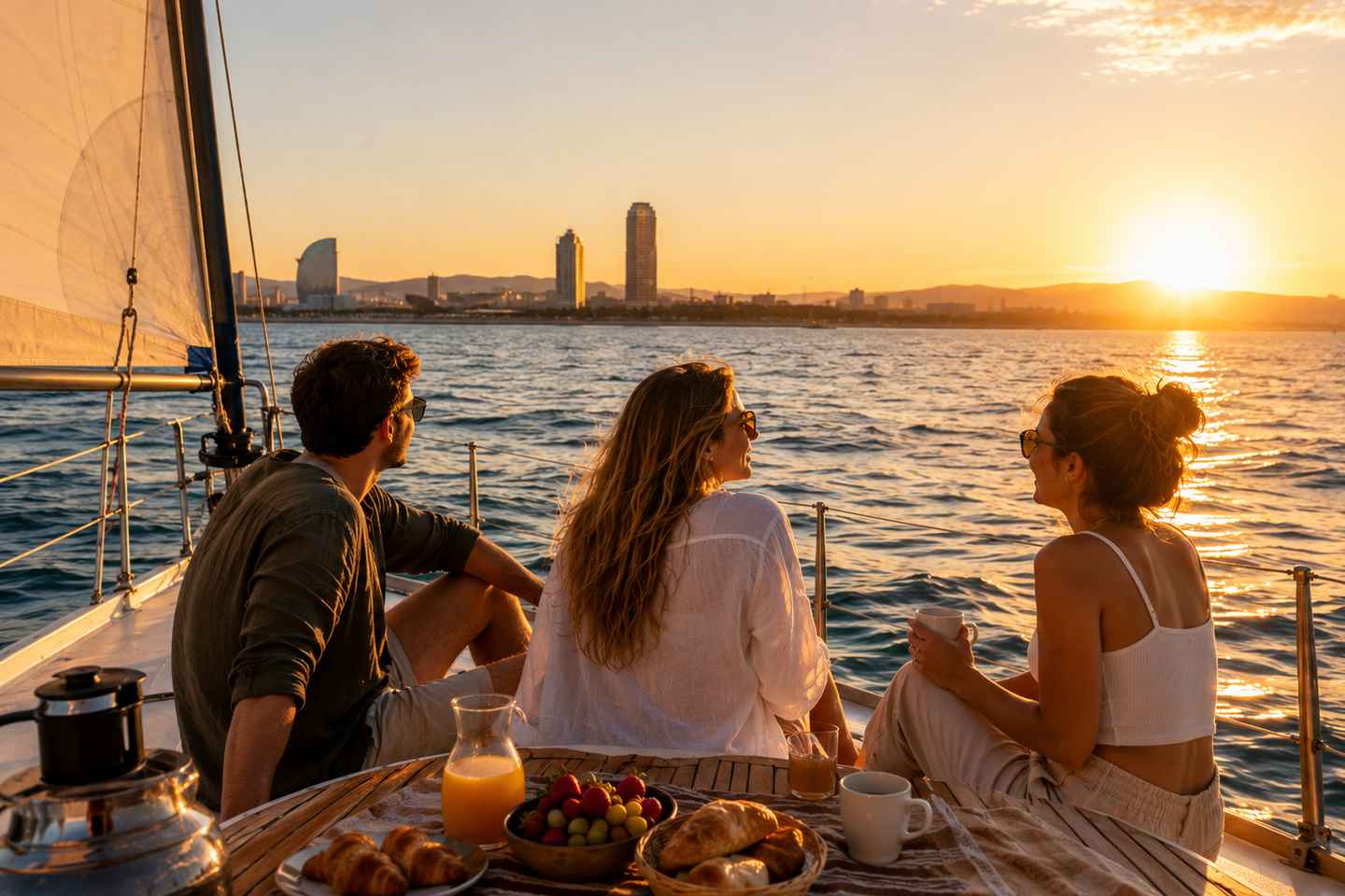 Barcelona: Sunrise Sailing Cruise with Breakfast - Barcelona: Sunrise Sailing Cruise with Breakfast