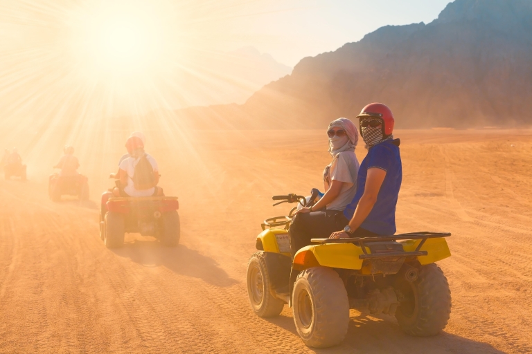 Hurghada: 3-Hour Desert Safari Quad Bike and Camel Ride Single Quad