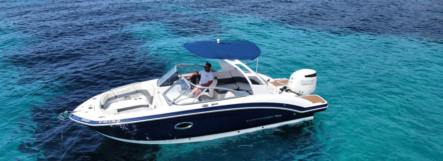 Ibiza : tour privé en bateau avec visite de plusieurs plages et plongée avec tuba