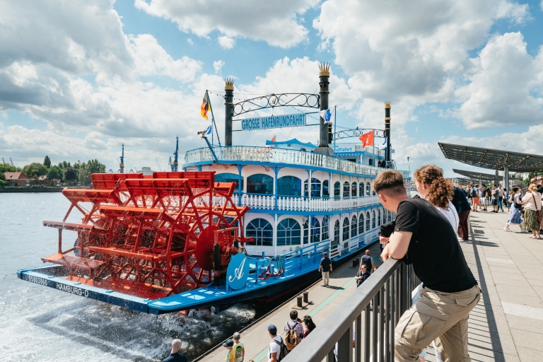 Hamburgo: paseo en barco XL de 1 hora por el puerto de HamburgoCrucero de 1 hora por el puerto con comentarios en directo en alemán