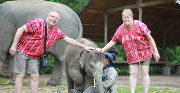 Chiang Mai: Elephant Sanctuary, Waterfall & Bamboo Rafting