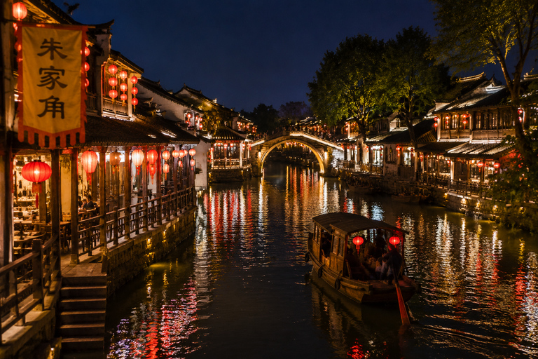 Shanghai: Zhujiajiao Water Town Private Evening Tour Private Tour mit deutschsprachigem Guide