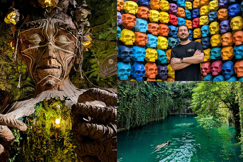 Tulum Instagram: Jätte skulptur, Cenote Atik &amp; City of ArtsTulum Instagram: Jätte skulptur, Cenote Atik och konststaden