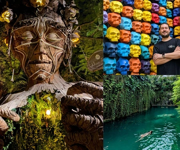 Tulum Instagram: gigantische sculptuur, Cenote Atik en Stad van de Kunsten