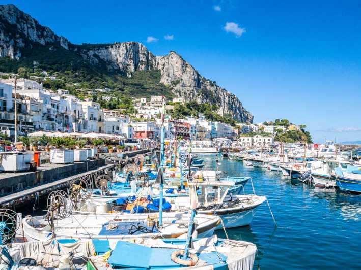 Desde Nápoles: Excursión de un día a Capri, Anacapri y la Gruta Azul