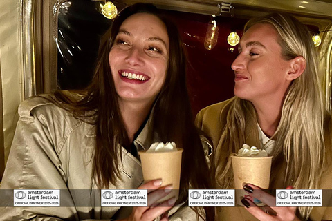 Crucero por el Festival de la Luz de Ámsterdam con bebidas calientes opcionalesCrucero Fiesta de la Luz de Ámsterdam con 1 Bebida