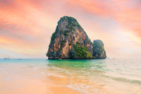 Krabi: Premium 7 Islands Sunset Tour w/ Plankton Swim & BBQ Traditional Longtail Boat Experience