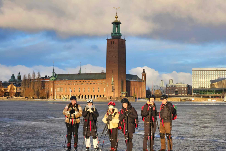 Stockholm: Nordic Ice Skating for Beginners on a Frozen Lake