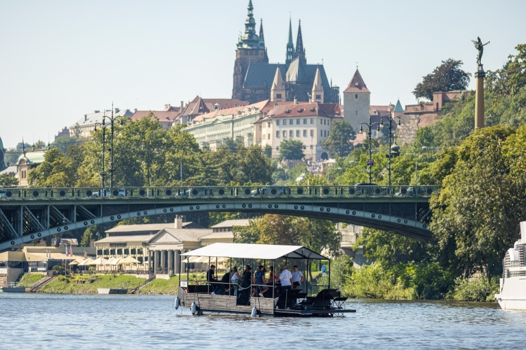 Prague: Private Cycle Boat River Tour with Beer or Prosecco Prague: Private Cycle Boat River Tour with Prosecco