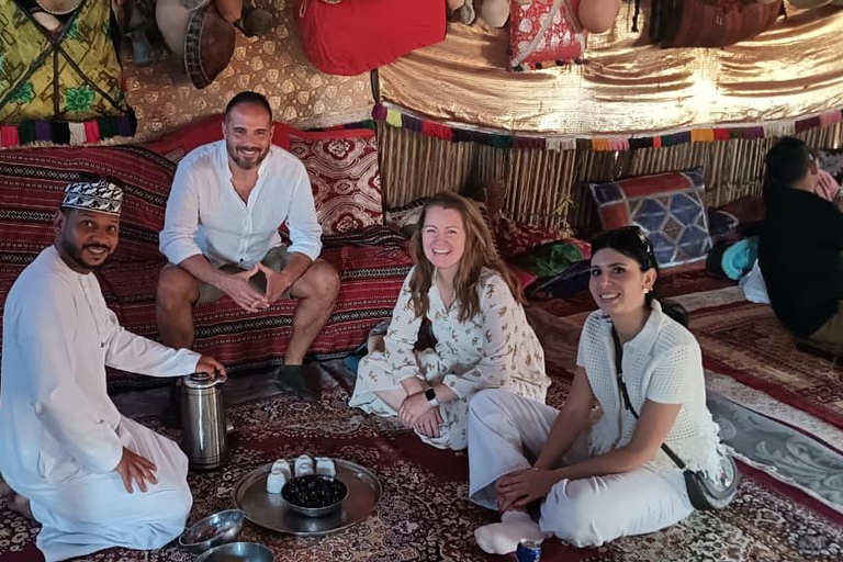 Shared Wahiba Desert Tour with Wadi, Cave, Bedouin & Sunset