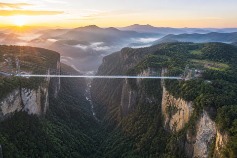 Zhangjiajie: Grand Canyon & Glass Bridge E-Ticket Options English Guide Service Only