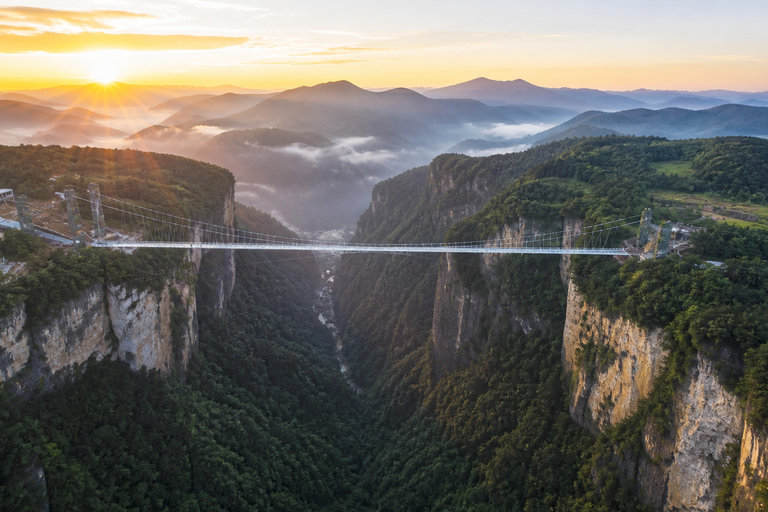 Zhangjiajie: Grand Canyon & Glass Bridge E-Ticket Options English Guide Service Only