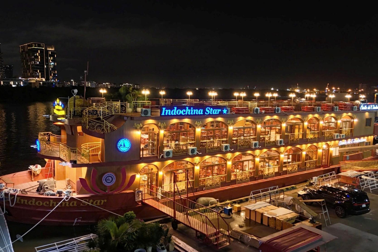 Saigon River: Dinner Cruise with City Lights & Live Music Dinner Cruise Ticket (No Transfer)