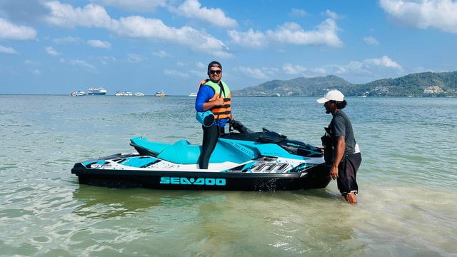 Patong Beach: Have fun riding a jet ski at Patong Beach.