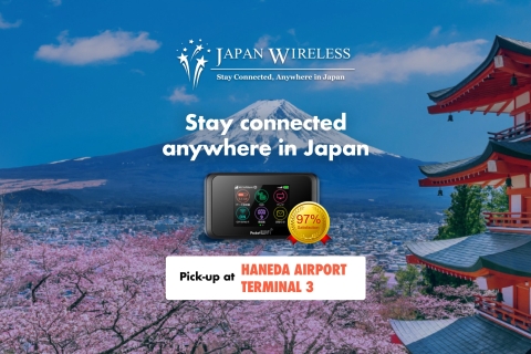 Japan: Unlimited 4G Pocket Wi-Fi (Haneda Airport Pick-Up) 30-Days Unlimited Pocket Wi-Fi Rental