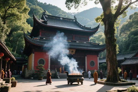 هانغتشو: جولة بالقارب في البحيرة الغربية، وقرية الشاي، والمعبد