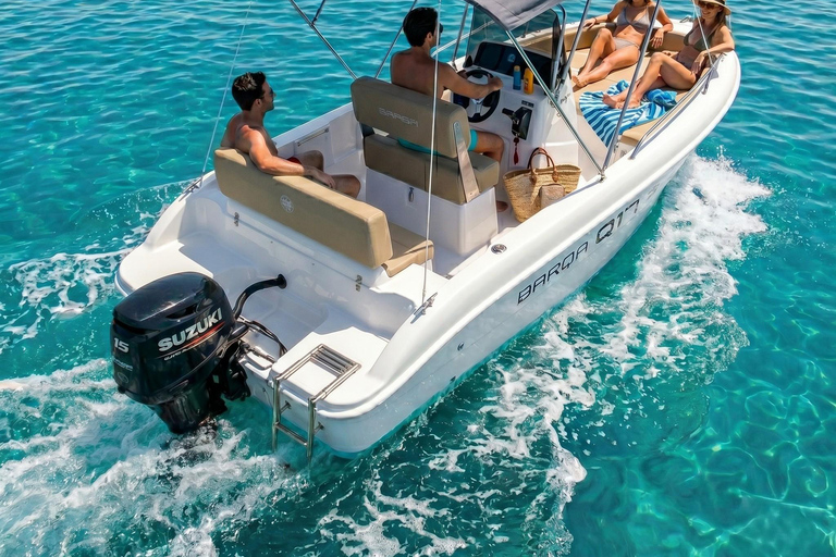 Barcelona: License-Free Boat Rental Barcelona: License-Free Boat Rental - Morning