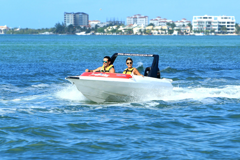 Z Cancun: wycieczka łodzią motorową Punta Nizuc z rurką do nurkowania