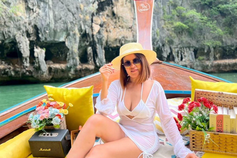 Khao Lak: Private Phang Nga Bay by Luxury Longtail Tour James Bond with Canoe