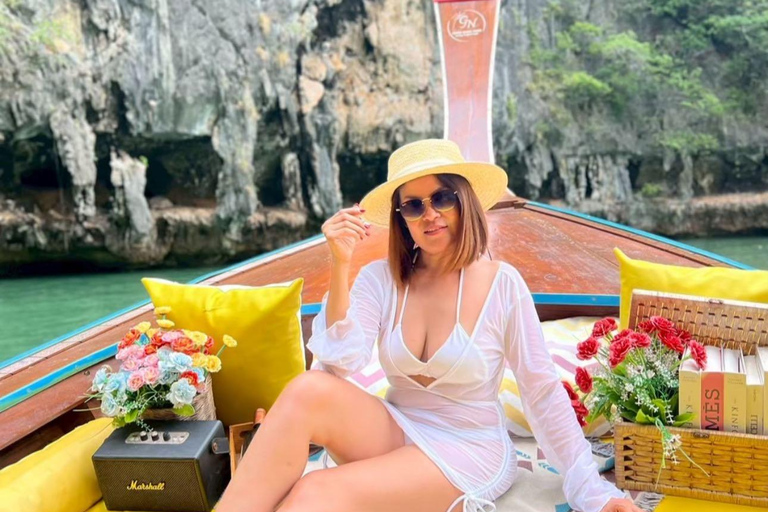 Khao Lak: Private Phang Nga Bay by Luxury Longtail Tour James Bond with Canoe