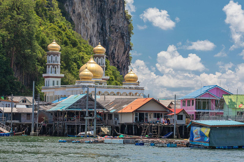 Khao Lak: Excursión a la isla de James Bond y piragüismo en barco de cola larga