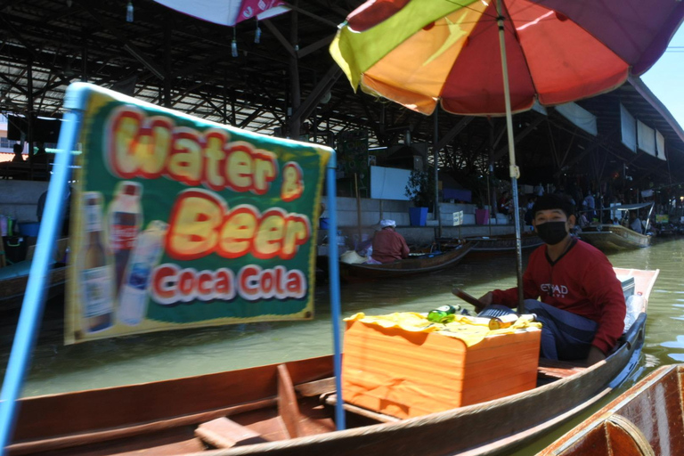 Bangkok: Grand Palace, Wat Pho, Train & Floating Market Tour