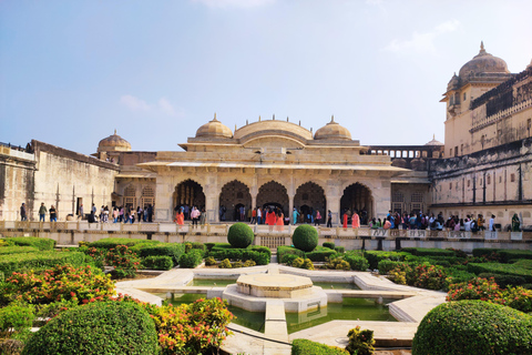 From Delhi: Same Day Jaipur City & Amer Fort Tour By Car Private Transportation, Tour Guide, Monument Tickets & Lunch